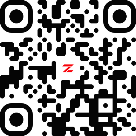 Code QR avec la marque URLZ au centre, qui ouvre urlz.ca